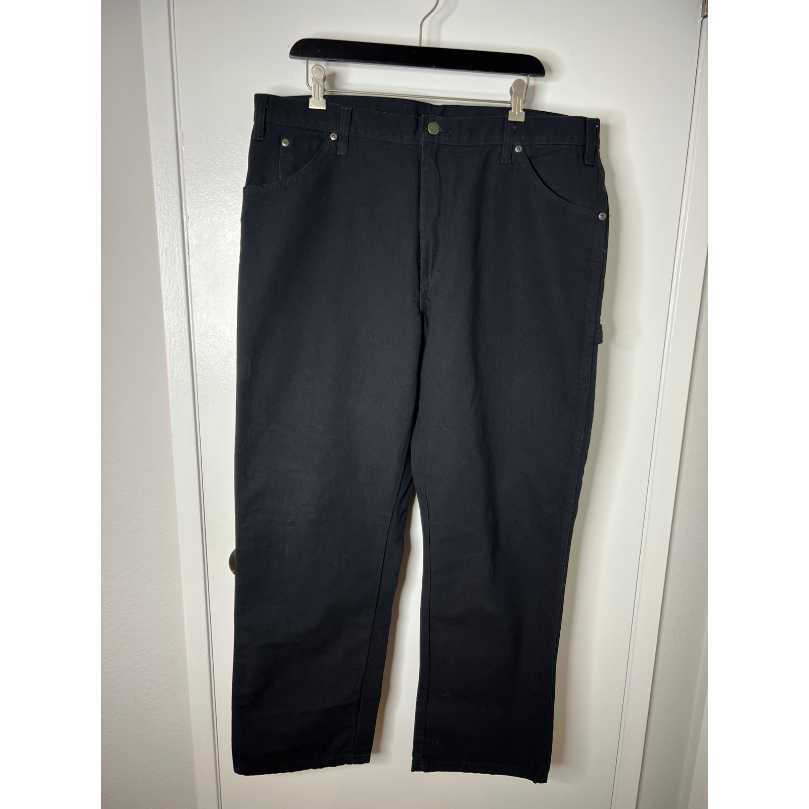 Dickies Men's Relaxed Fit Carpenter Duck Jeans Black New ~ Size 38x30
